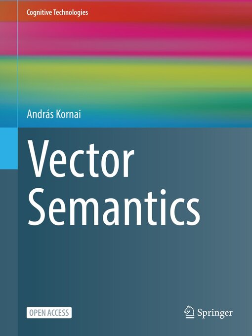 Title details for Vector Semantics by András Kornai - Available